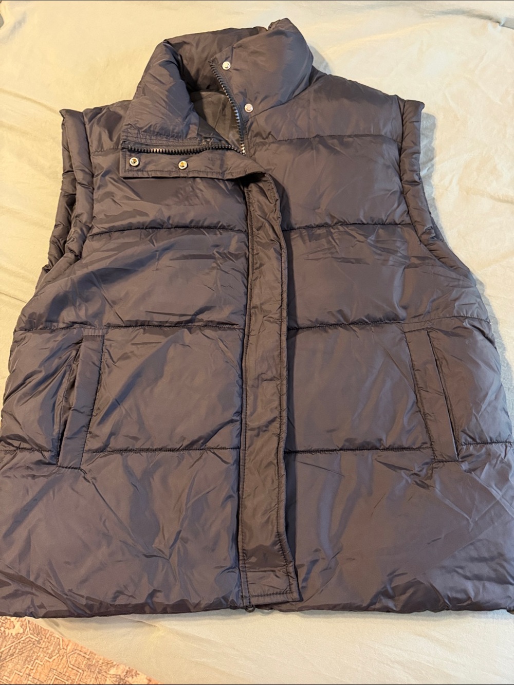 Amazon black Quilted Puffer Vest - Womens Sleeveless Jacket